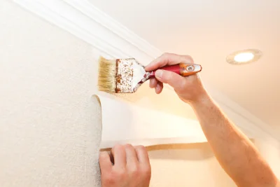 Pose de papier peint à Samonac — revêtements muraux et toiles de verre